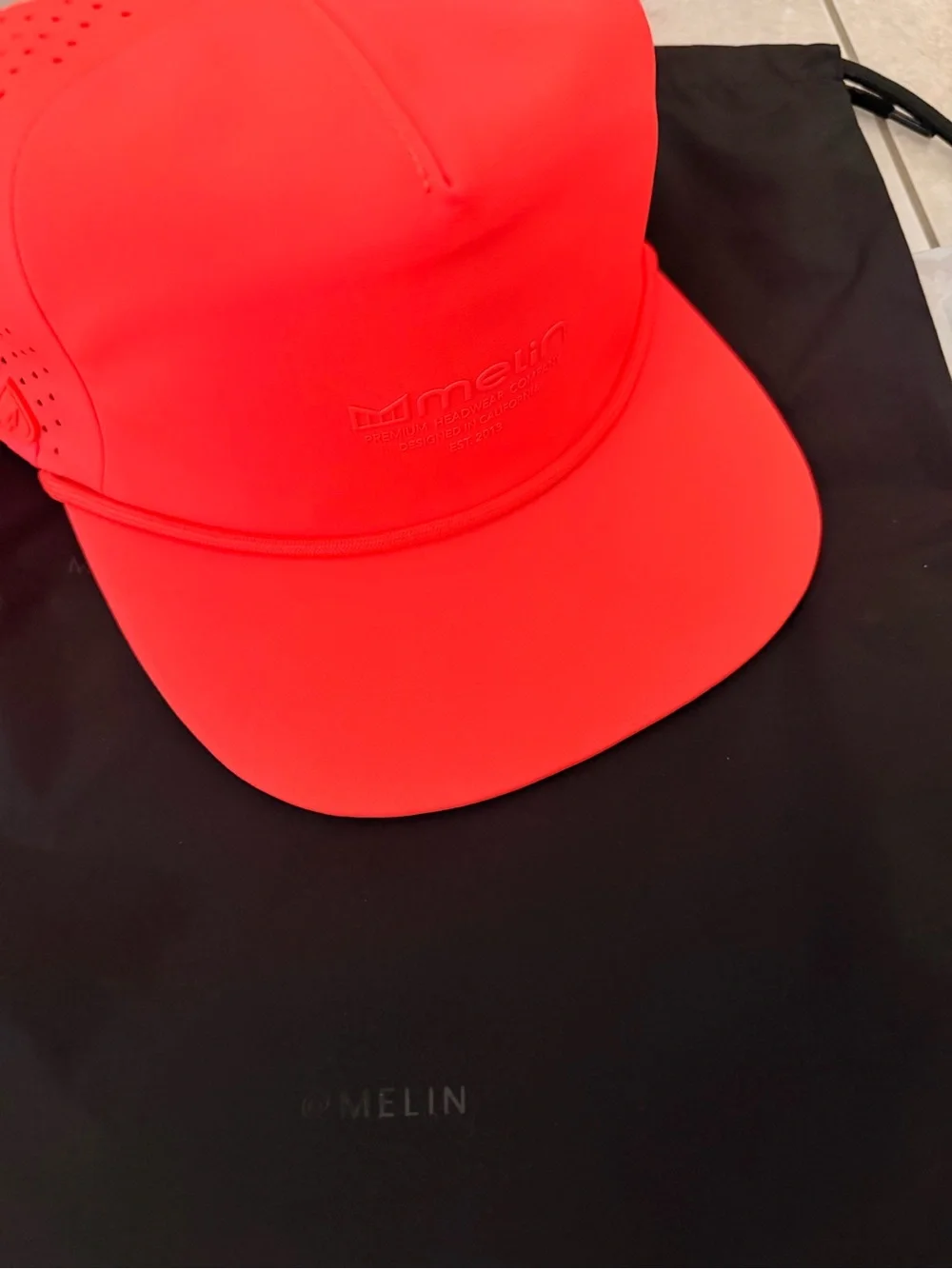 Melin CORONADO HYDROLITE Performance Snapback Hat “Infrared” BNIB